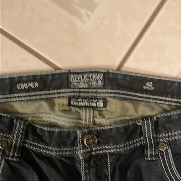 Men's Affliction Distressed Jeans - Picture 2 of 4